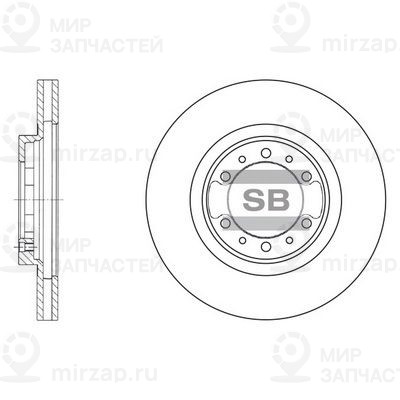 Тормозной диск SANGSIN SD4305