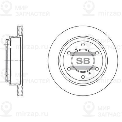 Тормозной диск SANGSIN SD4307