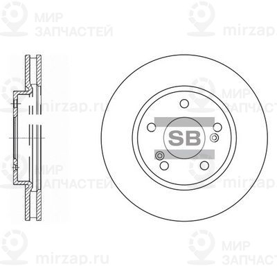 Тормозной диск SANGSIN SD4312