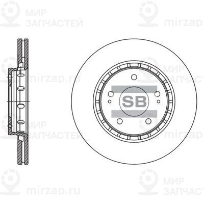 Тормозной диск SANGSIN SD4329
