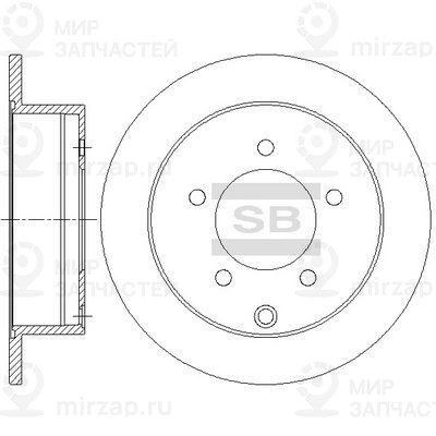 Тормозной диск SANGSIN SD4333