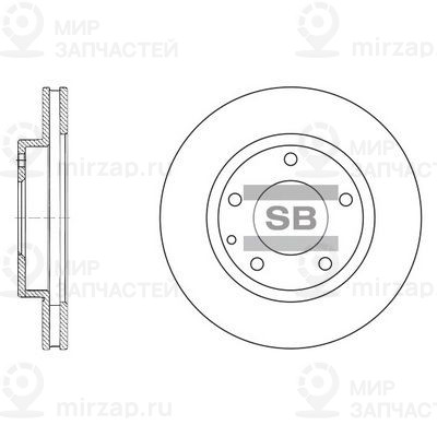 Тормозной диск SANGSIN SD4405