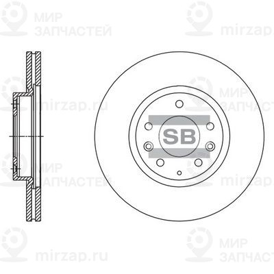 Тормозной диск SANGSIN SD4417