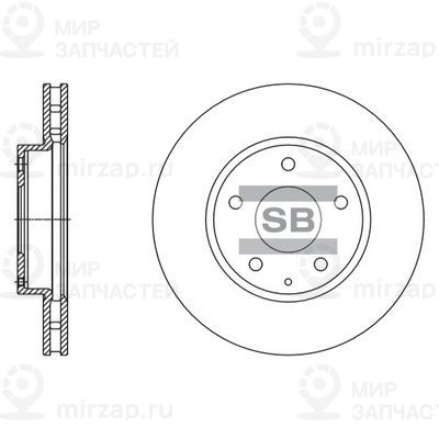 Тормозной диск SANGSIN SD4421