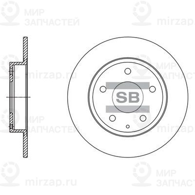 Тормозной диск SANGSIN SD4422