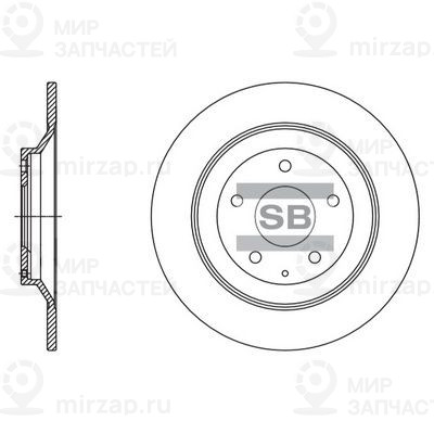 Тормозной диск SANGSIN SD4425