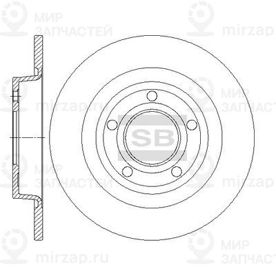Тормозной диск SANGSIN SD4427
