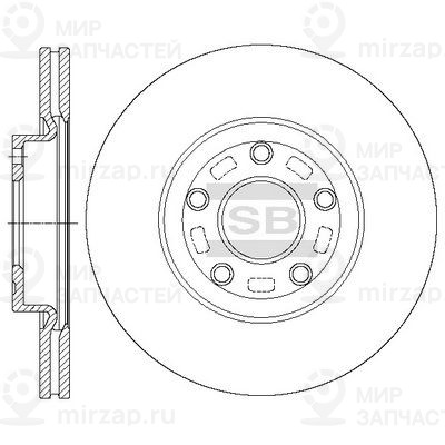 Тормозной диск SANGSIN SD4428