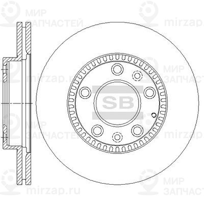 Тормозной диск SANGSIN SD4434