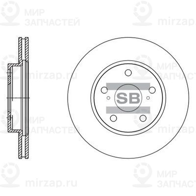 Тормозной диск SANGSIN SD4604