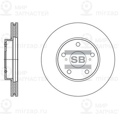 Тормозной диск SANGSIN SD4607