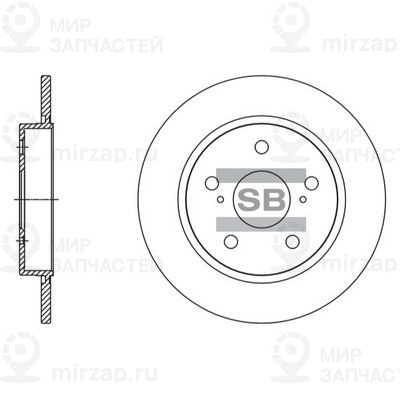 Тормозной диск SANGSIN SD4615