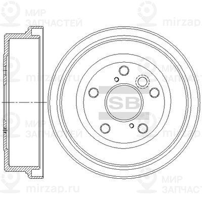 Тормозной барабан SANGSIN SD4685