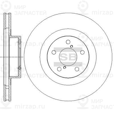Тормозной диск SANGSIN SD4701