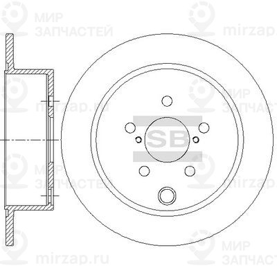 Тормозной диск SANGSIN SD4708