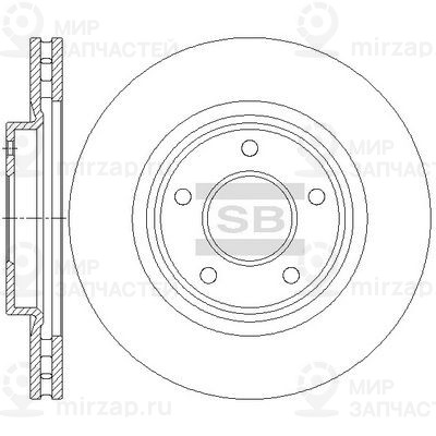 Тормозной диск SANGSIN SD4709