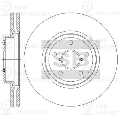 Тормозной диск SANGSIN SD4712