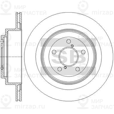 Тормозной диск SANGSIN SD4713