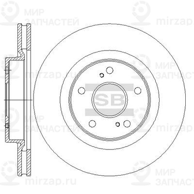 Тормозной диск SANGSIN SD4801