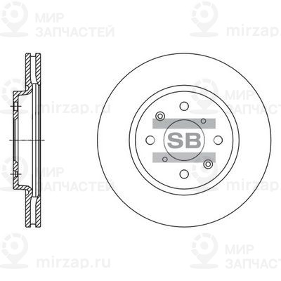 Тормозной диск SANGSIN SD4804