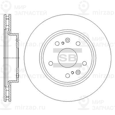 Тормозной диск SANGSIN SD4810