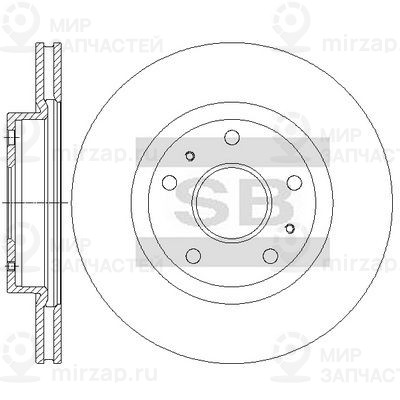 Тормозной диск SANGSIN SD4815