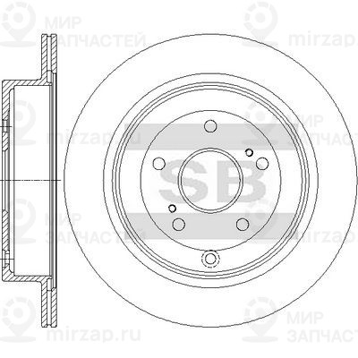 Тормозной диск SANGSIN SD4820