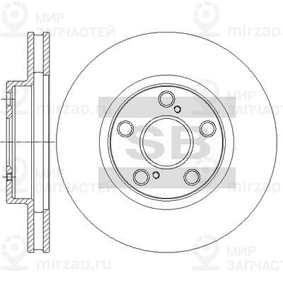 Тормозной диск SANGSIN SD4941