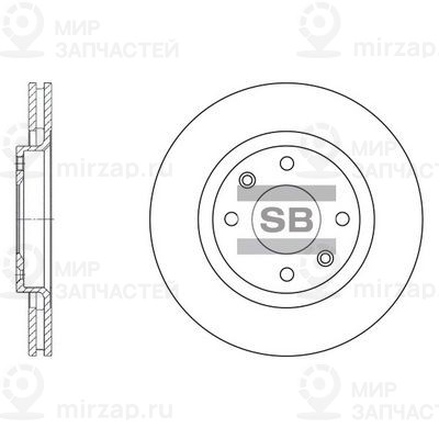 Тормозной диск SANGSIN SD5001