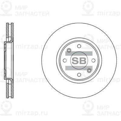 Тормозной диск SANGSIN SD5003