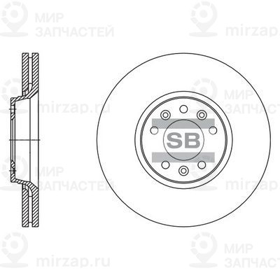 Тормозной диск SANGSIN SD5004