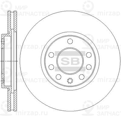 Тормозной диск SANGSIN SD5110