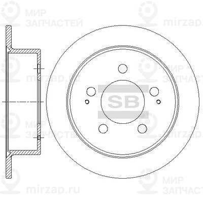 Тормозной диск SANGSIN SD5201