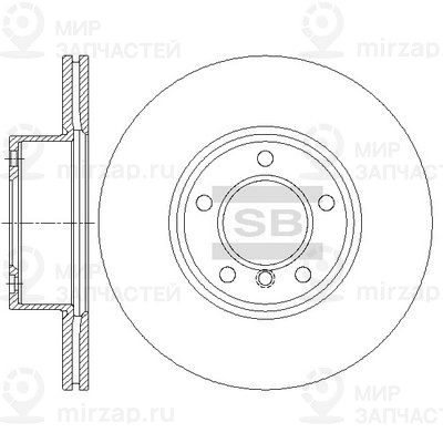 Тормозной диск SANGSIN SD5208