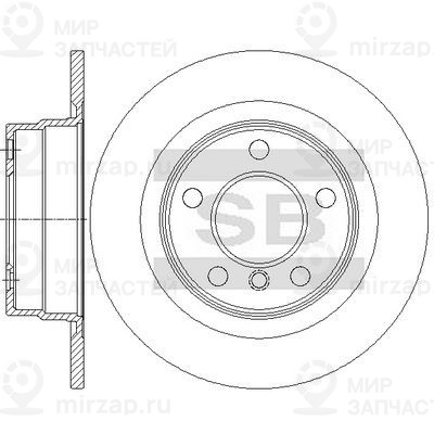 Тормозной диск SANGSIN SD5215