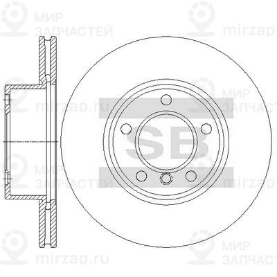 Тормозной диск SANGSIN SD5220