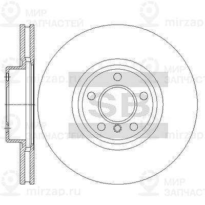 Тормозной диск SANGSIN SD5224