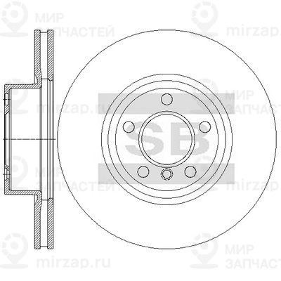 Тормозной диск SANGSIN SD5226