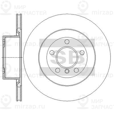 Тормозной диск SANGSIN SD5227