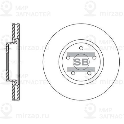 Тормозной диск SANGSIN SD5304