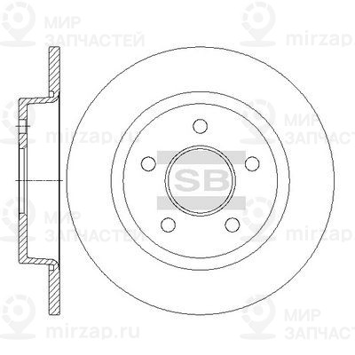 Тормозной диск SANGSIN SD5307