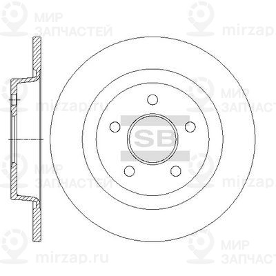 Тормозной диск SANGSIN SD5309