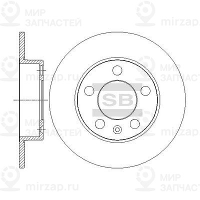 Тормозной диск SANGSIN SD5402