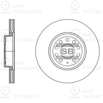 Тормозной диск SANGSIN SD5409