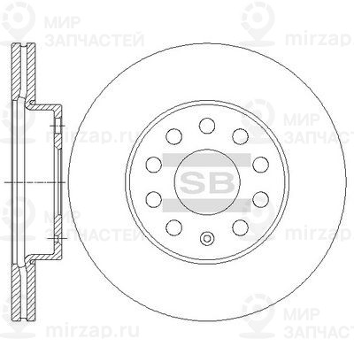 Тормозной диск SANGSIN SD5410