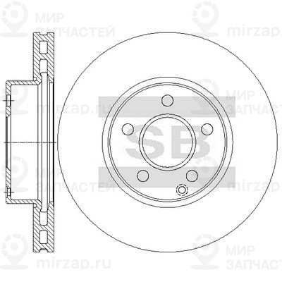Тормозной диск SANGSIN SD5430