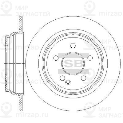 Тормозной диск SANGSIN SD5440
