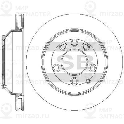 Тормозной диск SANGSIN SD5450