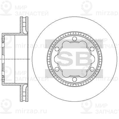 Тормозной диск SANGSIN SD5603