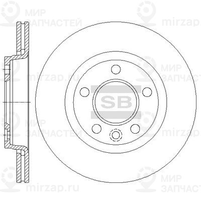 Тормозной диск SANGSIN SD5702